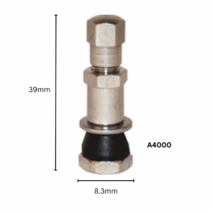 VALVE TUBELESS METAL PASS 39mm, 8,3mm Stem