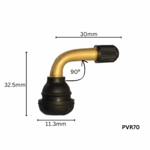 VALVE TUBELESS M/CYCLE BRASS BEND 90 DEG